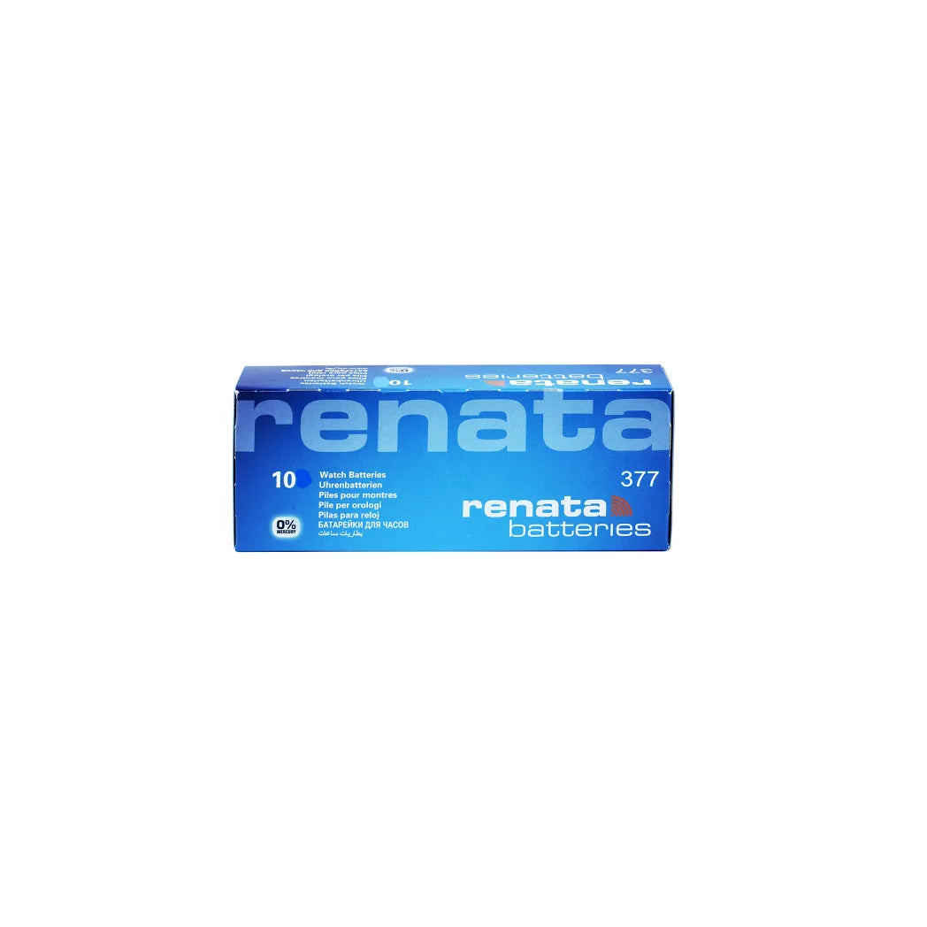 Renata SP 377 Swiss Made Watch Batteries – Pack of 10
