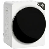 HOMCOM 5kg Vented Tumble Dryer, 1000W Compact Stackable Dryer with 5 Drying Modes and Stainless Steel Tub, White