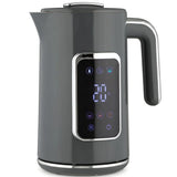 HOMCOM 1.7L Electric Kettle, 3000W Fast Boil with LED Display, 6 Temperature Settings & Keep Warm – Stainless Steel, Grey