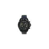 Christyan Arden Mens New FK Fashion Dated Multi Black Dial Analogue Gun Metal Bracelet Strap Watch