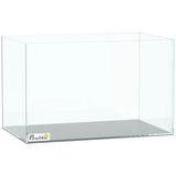 PawHut 24L Bare Glass Fish Tank with Protective Base Mat – DIY Aquarium for Fish and Shrimps, Transparent