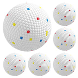 PawHut 6 Pack ETPU Dog Balls, 58mm – Bite-Resistant Floating Fetch and Chew Toys for Small and Medium Dogs