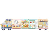 AIYAPLAY Wooden Busy Board with 5 Role Play Scenes – Wall Mounted Activity Panels for Kids, Truck Design