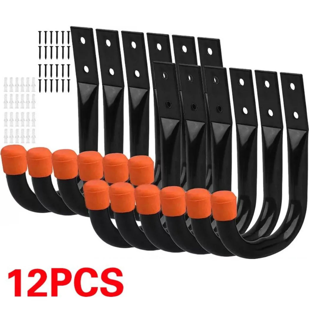 12x Garage Storage Utility Hooks Universal Heavy Duty J Utility Hanging Hangers