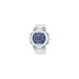 Lorus Sports Chronograph Digital Watch – White Resin Strap, Day/Date, 100m Water Resistant, R2359KX9 (Needs Battery)