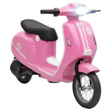 AIYAPLAY 24V Kids Electric Motorbike with Twist-Grip Throttle, Brakes and LED Lights – Ages 8-12, Pink