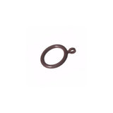 Dark Wood Curtain Pole Rings – Pack of 6 Rings for Curtain Poles