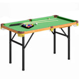 SPORTNOW 4ft Folding Pool Table with 2 Cues, 16 Balls, Triangle & Chalk – Mini Billiards Table for Kids & Adults