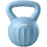 SPORTNOW 6kg Kettlebell with Non-Slip Handle & Flat Base – Sand-Filled Strength Training Weight, Blue