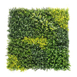 Outsunny Artificial Plant Wall Panel – 100 x 100cm UV-Resistant Greenery Backdrop and Privacy Screen, Green