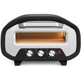 HOMCOM 2200W Electric Pizza Oven with 12 Inch Ceramic Stone, Viewing Window and 3 Dials – Indoor Pizza Maker