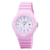 Casio Ladies Sports Dated Quartz Analogue Resin Rubber Strap Watch  LRW-200H-4B2VDF