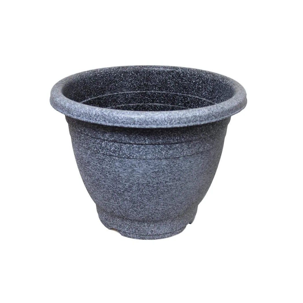 Grey Stone Style Indoor Outdoor Plastic Plant Pot – Practical Garden Planter