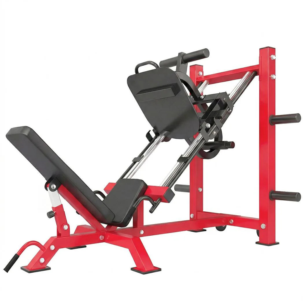 SPORTNOW Leg Press Machine with Wheels & Calf Block, 455kg Capacity – Adjustable Squat Machine for Home Gym