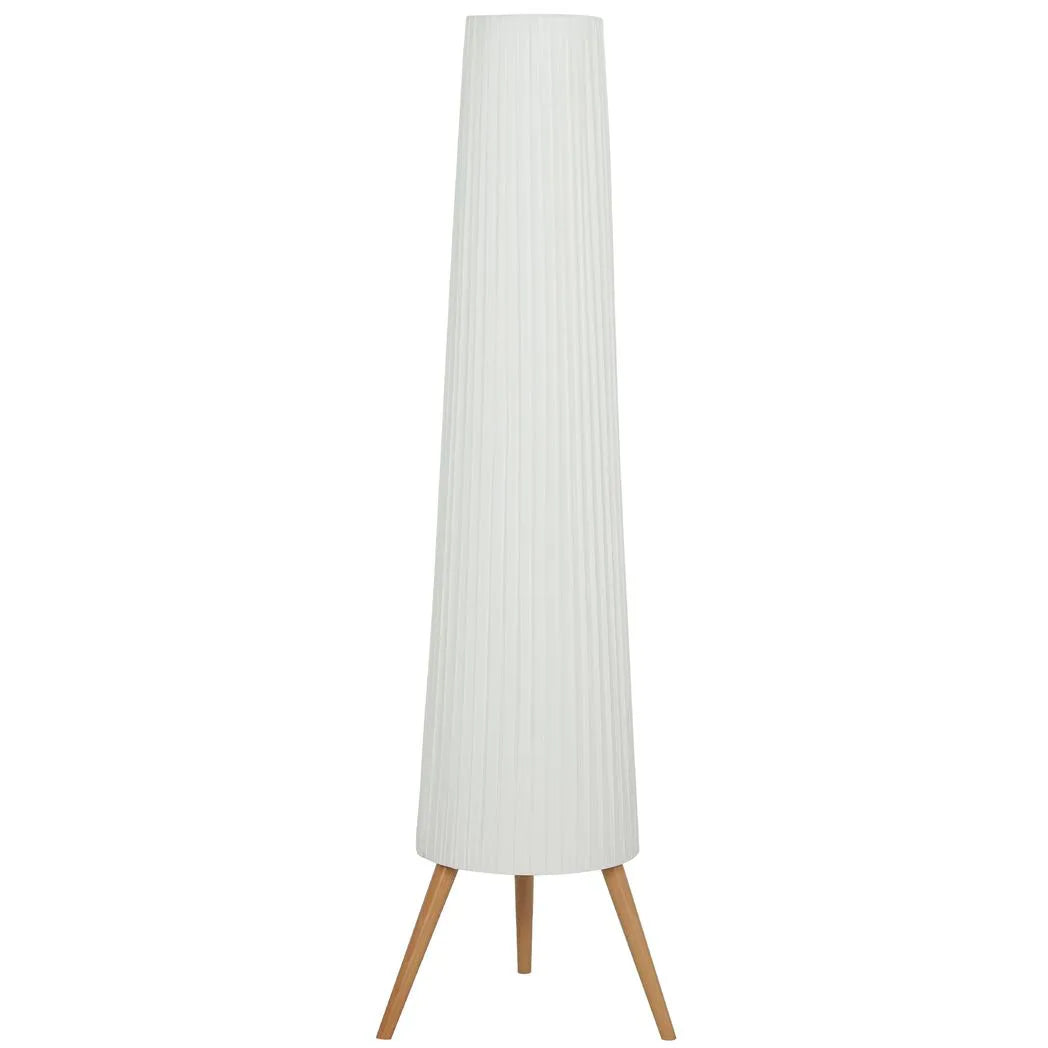HOMCOM Dimmable Nordic Tripod Floor Lamp, 153cm – White