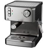 HOMCOM 20-Bar Semi-Automatic Espresso Machine with Frother Wand and 1.6 L Water Tank – Cappuccino Maker, Black