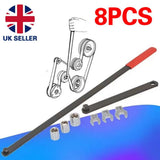 8pack Serpentine Belt Tension Setting Tool Set 580mm Long 3/8" Pulley Wrench Kit