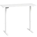 HOMCOM Electric Standing Desk with Memory Control, 140 x 60cm Height Adjustable Sit Stand Desk, LED Display, White