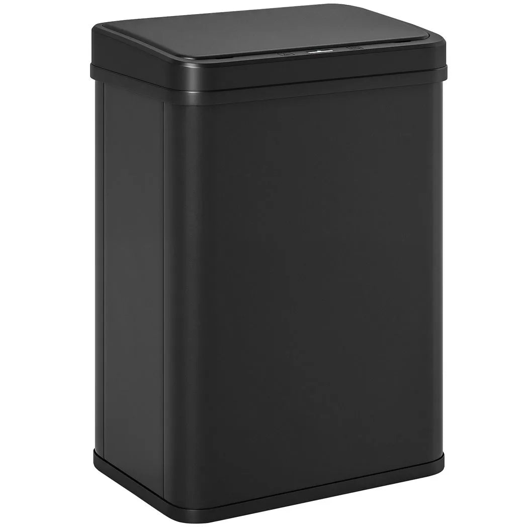 HOMCOM 40L Sensor Bin with Soft-Close Lid – Stainless Steel Automatic Touchless Motion Sensor Kitchen Bin, Black