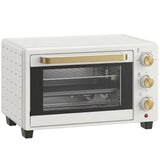 HOMCOM 21L Mini Countertop Oven with Adjustable 100–230°C Temperature and 60-Minute Timer – Compact Oven, White
