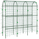 Outsunny 183 cm Metal Garden Arch Trellis with Climbing Net – Plant Support for Fruit and Vegetables