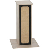 PawHut 63cm Cat Scratching Post with Replaceable Scratching Board, Top Perch & Sisal Scratch Mat – Oak