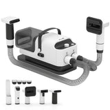 PawHut 5-in-1 Dog Grooming Kit with Vacuum, Dryer and Clipper – 1.8L Canister, 4 Adjustable Blow Temperatures