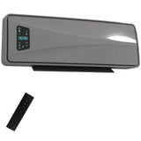 HOMCOM 2000W Wall-Mounted Ceramic Electric Heater with Oscillating Fan, Thermostat and Remote – Timer Room Heater, Grey
