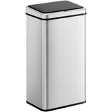HOMCOM 50L Stainless Steel Sensor Bin with Soft-Close Lid – Touchless Automatic Kitchen Bin, Silver Tone