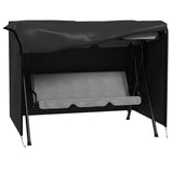 Outsunny 205 x 124 cm Three-Seater Swing Chair Protective Cover – Oxford Cloth Garden Cover, Black