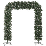 HOMCOM 8.2 ft Snow Frosted Christmas Tree Arch