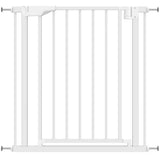 PawHut Pressure-Fit Baby and Pet Safety Gate, 76–81 cm, Two-Way Opening with One-Hand Release