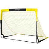 SPORTNOW Pop Up Football Goal with Carry Bag & 4 Ground Stakes – Portable Folding Garden Football Net, 150 x 110cm