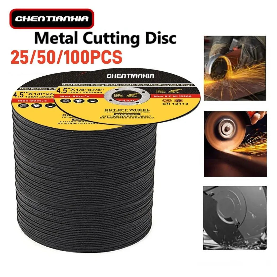 115mm Ultra Thin Metal Cutting Discs for Angle Grinders, 1.2mm, Pack of 50 – Steel & Stainless Steel