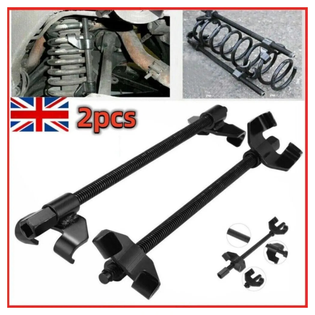 Heavy Duty Coil Spring Compressor Clamps, 380mm Pair – Suspension Spring Removal Tool for Cars & Vans