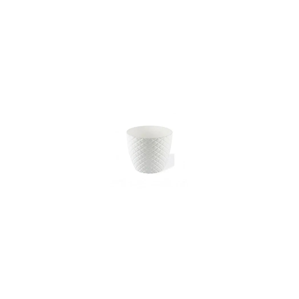 Diamond Cut Round Plant Pot No 3, 18 x 16cm – Indoor Outdoor Garden Planter, Assorted Colours