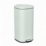 HOMCOM 30L Pedal Kitchen Bin with Soft-Close Lid and Removable Bucket – Compact Metal Rubbish Bin, Green