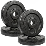 SPORTNOW Weight Plates Set, 4 x 5kg Metal Discs with 1"/2.5cm Hole – Dumbbell & Barbell Plates for Home Gym