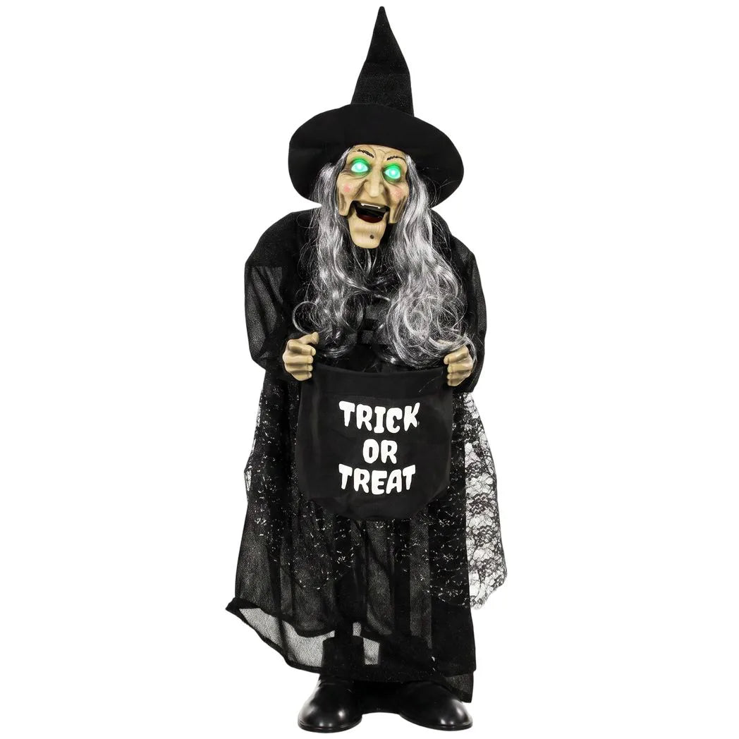 HOMCOM 94cm Animated Witch Halloween Decoration