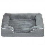 PawHut Orthopaedic Dog Sofa Bed with Cooling Gel Memory Foam & Washable Cover – Grey, Small