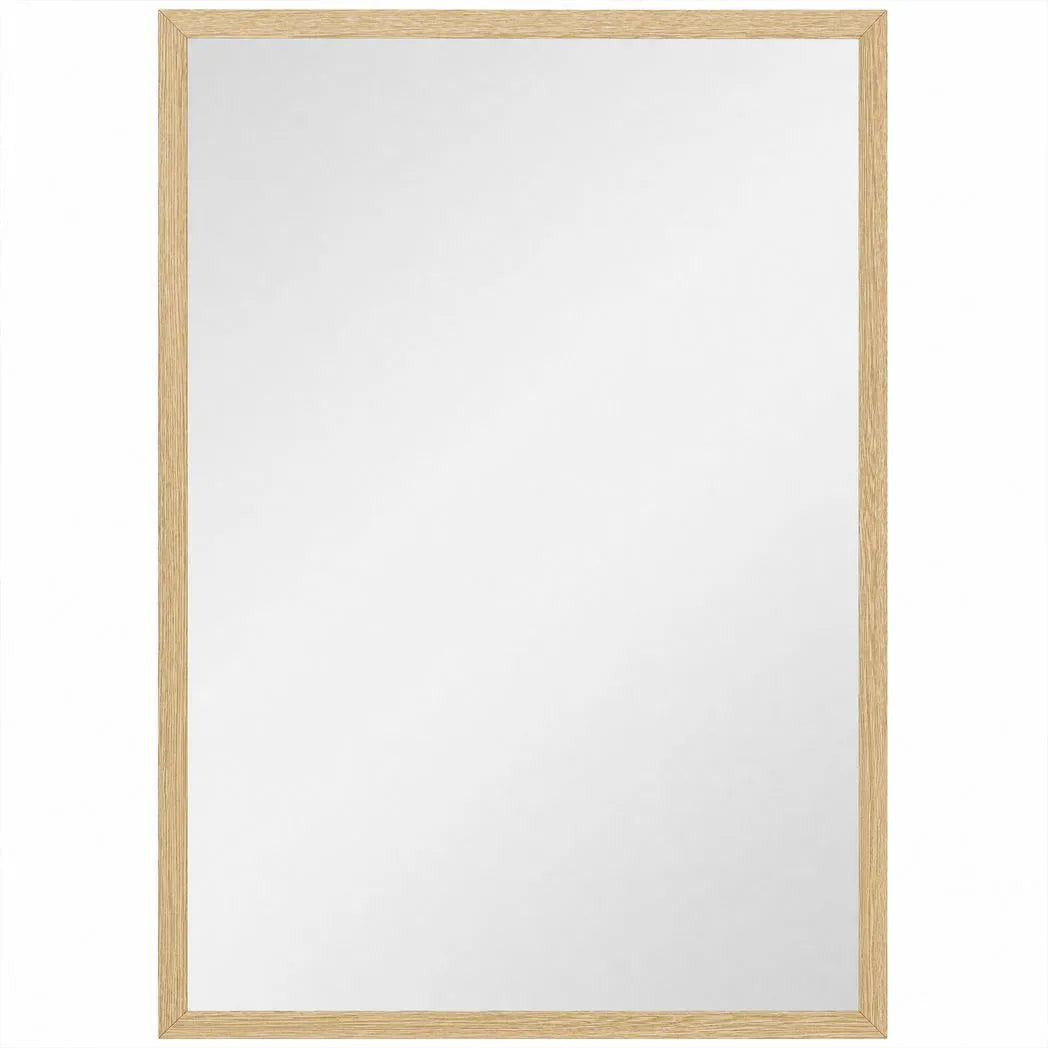 HOMCOM Wall Bathroom Mirror, 60 x 40 cm Wall-Mounted Mirror for Living Room, Bedroom, Hallway