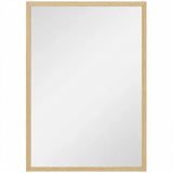 HOMCOM Wall Bathroom Mirror, 60 x 40 cm Wall-Mounted Mirror for Living Room, Bedroom, Hallway
