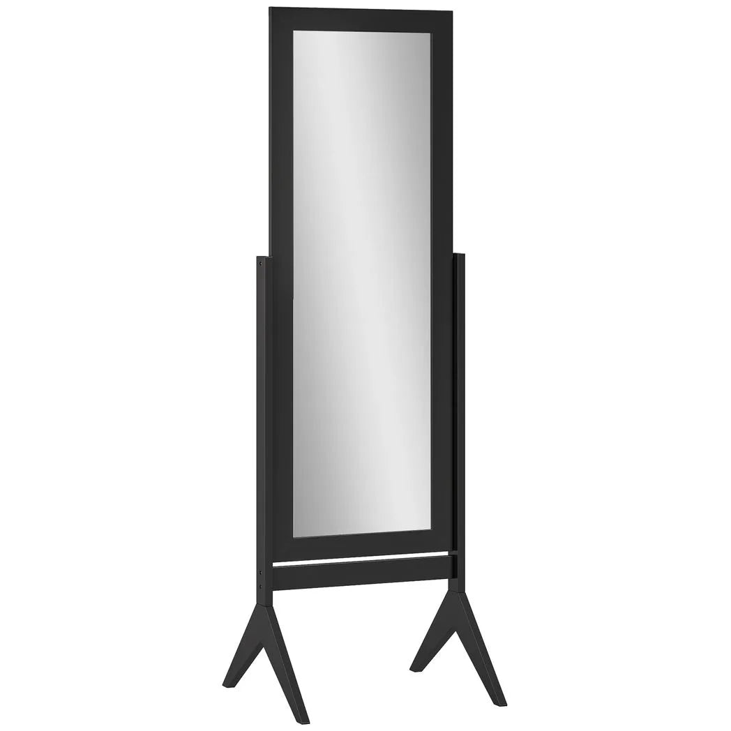 HOMCOM Freestanding Adjustable Angle Dressing Mirror, Full Length Mirror for Bedroom, Living Room