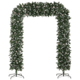 HOMCOM 8.2 ft Snow Frosted Christmas Tree Arch
