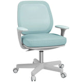 Vinsetto Mesh Back Office Chair with 44–56cm Adjustable Height, Swivel Seat & Castors – Light Green
