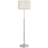 HOMCOM Floor Lamp with Remote, Height Adjustable Standing Lamp with Linen Shade