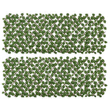 Outsunny Set of 2 Expandable Artificial Hedge Panels, Realistic Leaves – Outdoor Privacy Screen, 2 x 1m