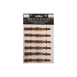 TNMR Tan Calf Regular Watch Straps, Card of 6 – Multipack of Watch Straps in Tan Calf for Everyday Wear