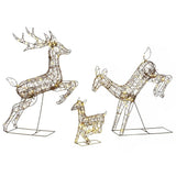 Outsunny Light-Up Deer Family – Set of 3