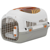 PawHut Hard Shell Pet Carrier for Cats and Small Dogs up to 4kg – Steel Door, Secure Lock, Feed Bowl
